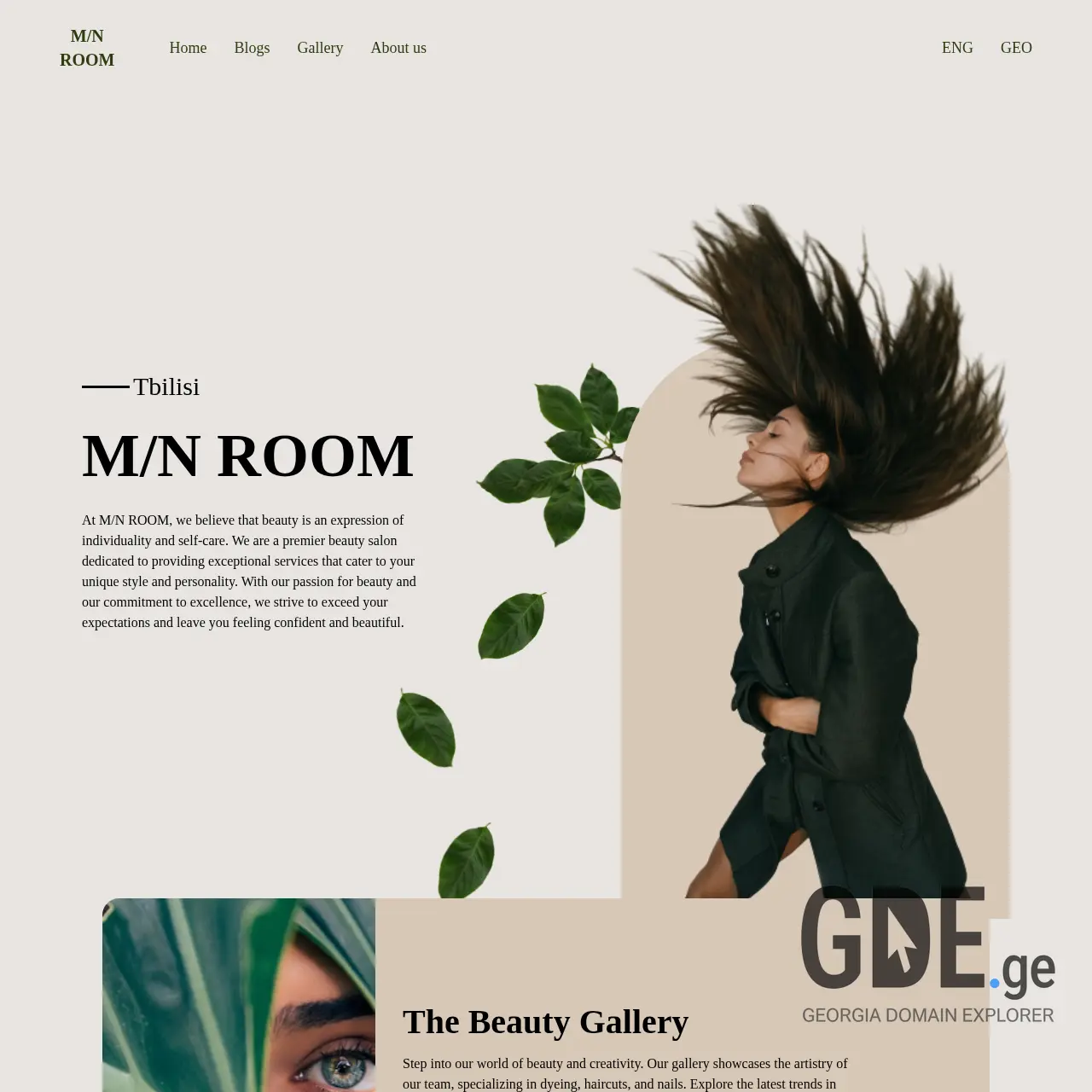 Screenshot of the site mnroom.ge at 2025-12-12