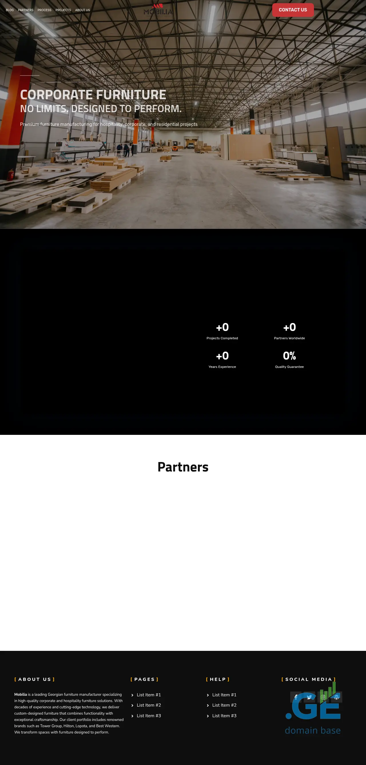 Screenshot of the site mobilia.ge