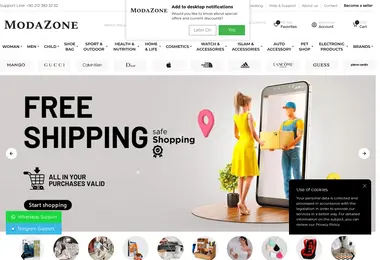 Скриншот modazone.ge