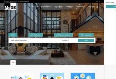Screenshot of modereal.ge