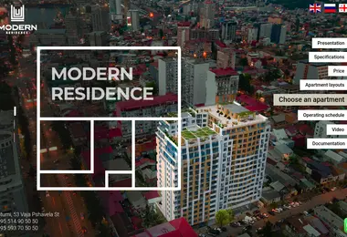 Screenshot of modernresidence.ge