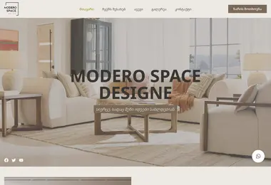 Screenshot of modero.ge