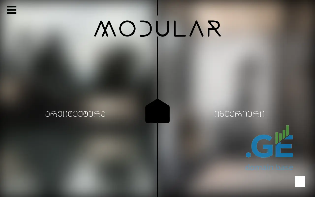 Screenshot of the site modular.ge at 2025-09-15