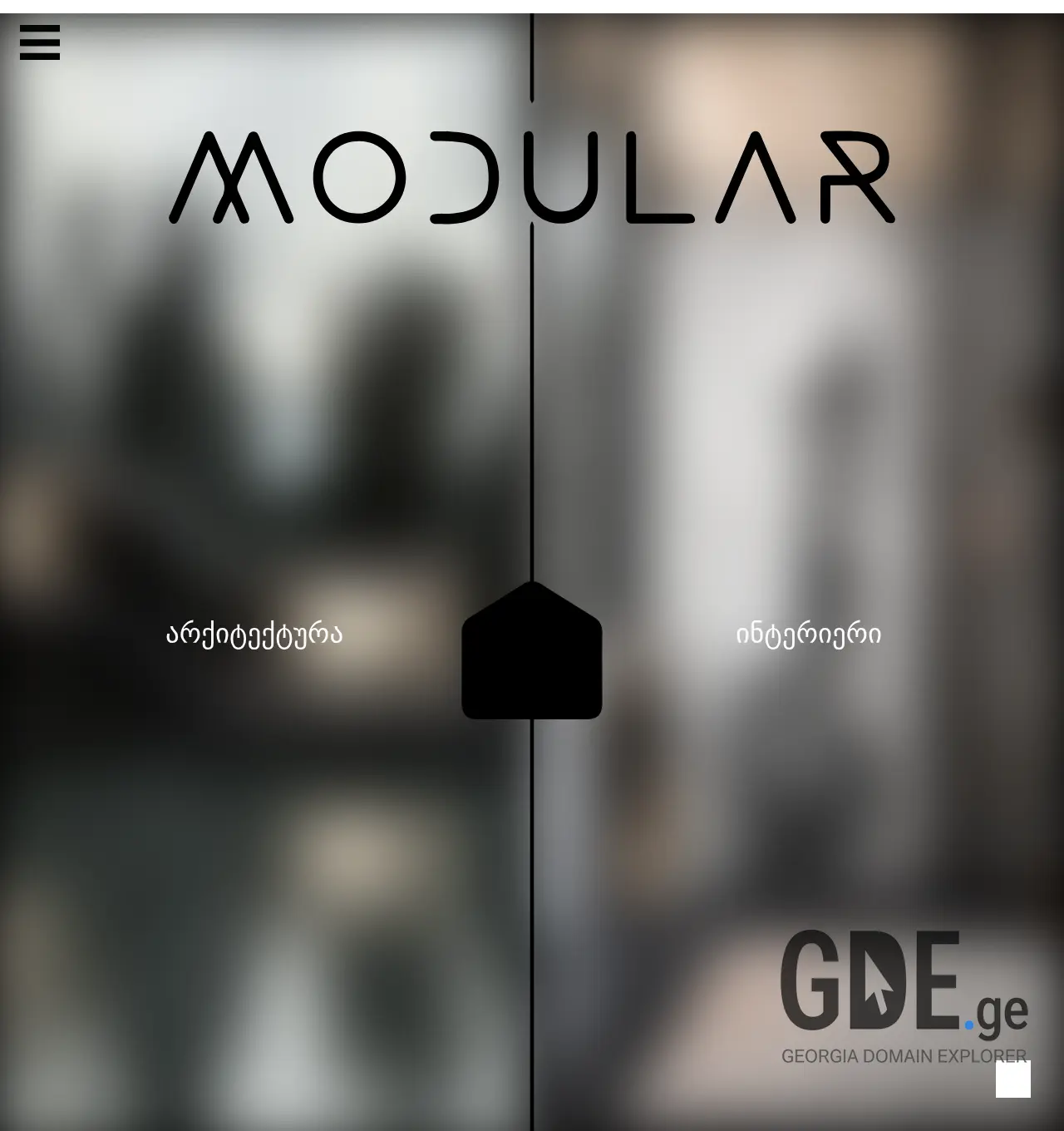 Screenshot of the site modular.ge at 2025-12-03