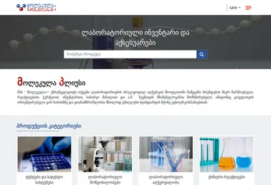 Screenshot of moleculeplus.ge