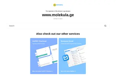 molekula.ge-ის ეკრანის სურათი