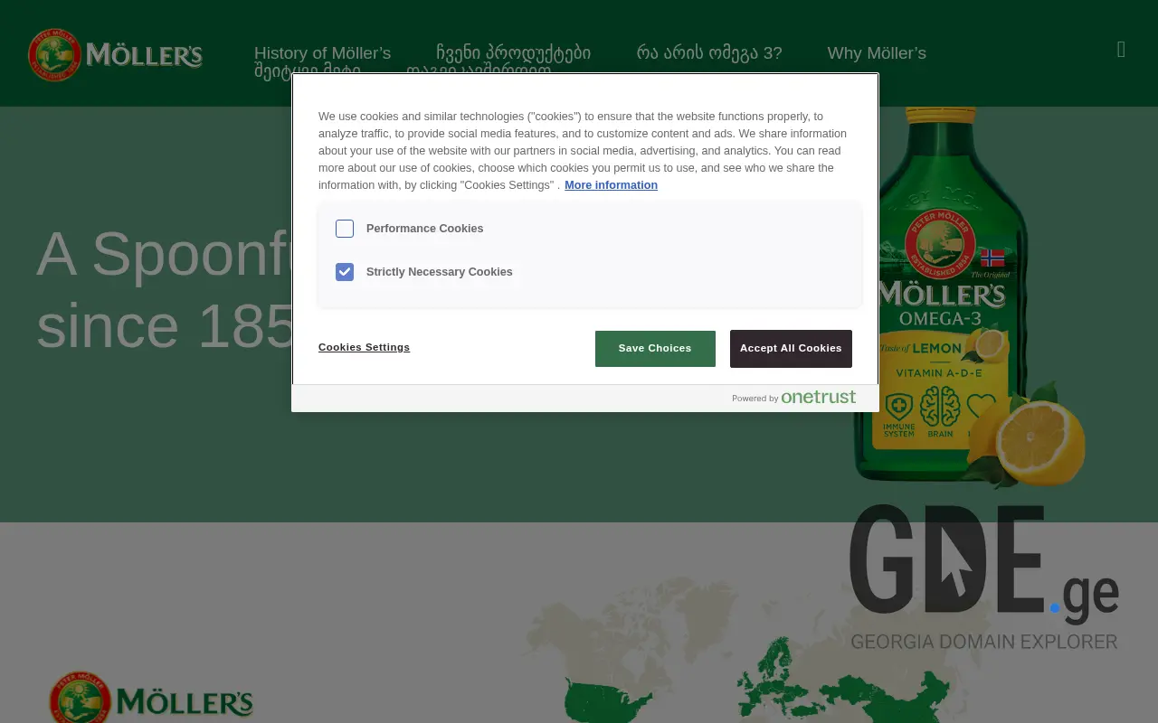 Screenshot of the site mollers.ge at 2025-11-28