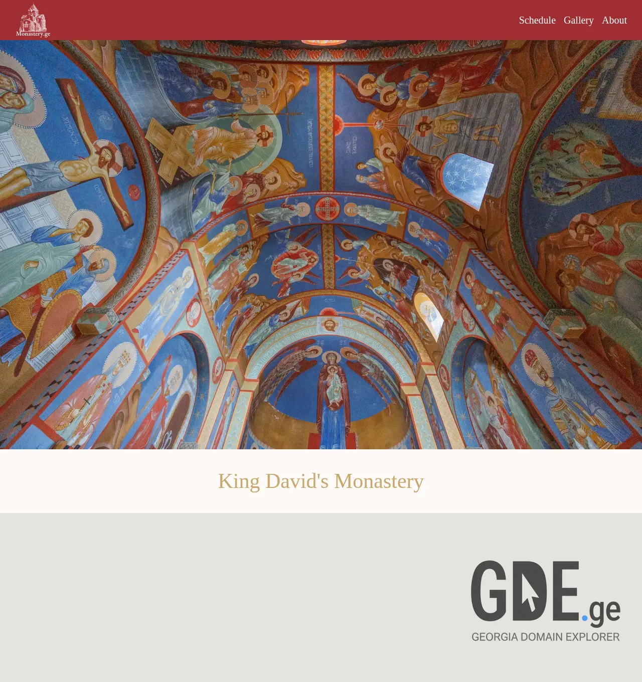 Screenshot of the site monastery.ge at 2025-12-03