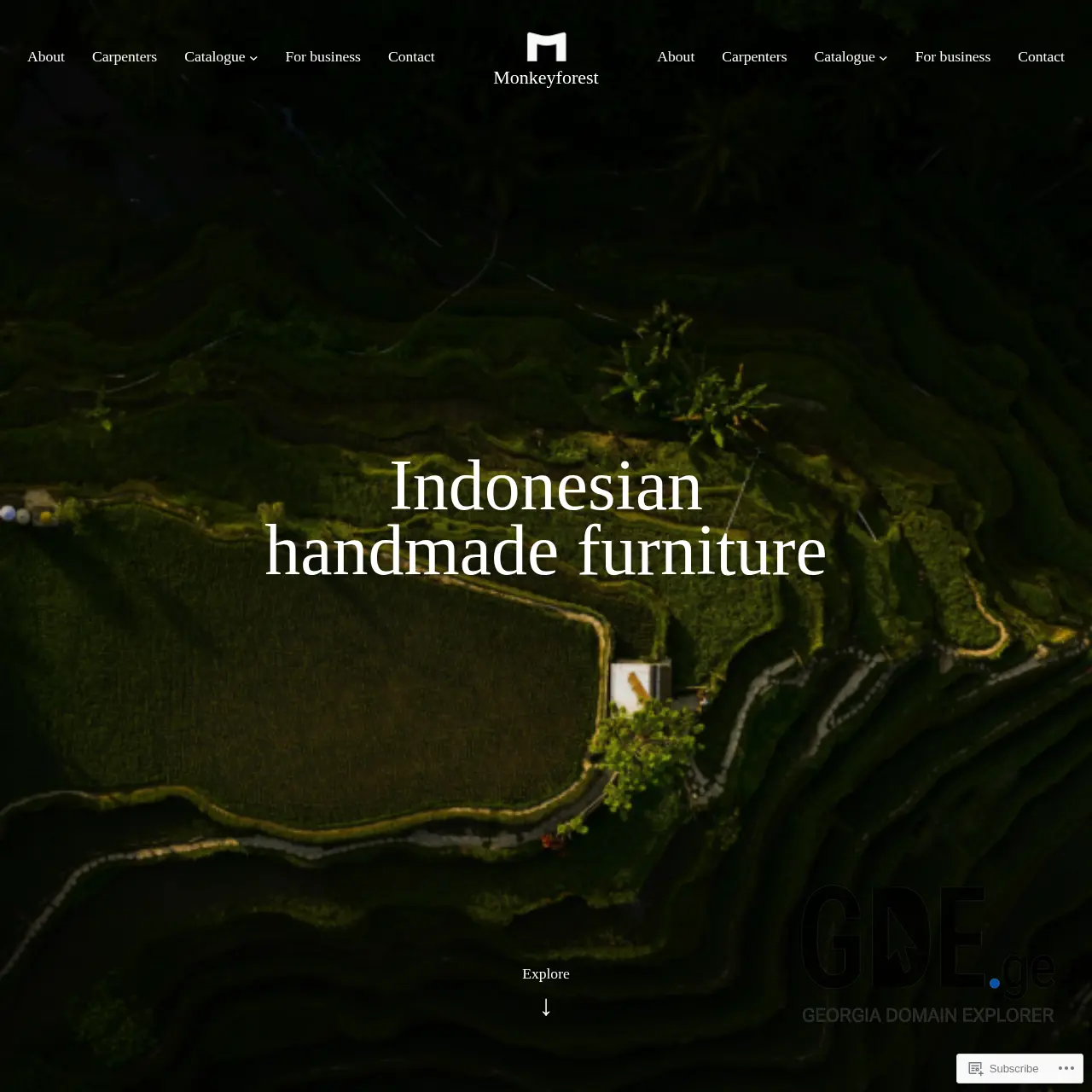 Screenshot of the site monkeyforest.ge at 2025-12-12