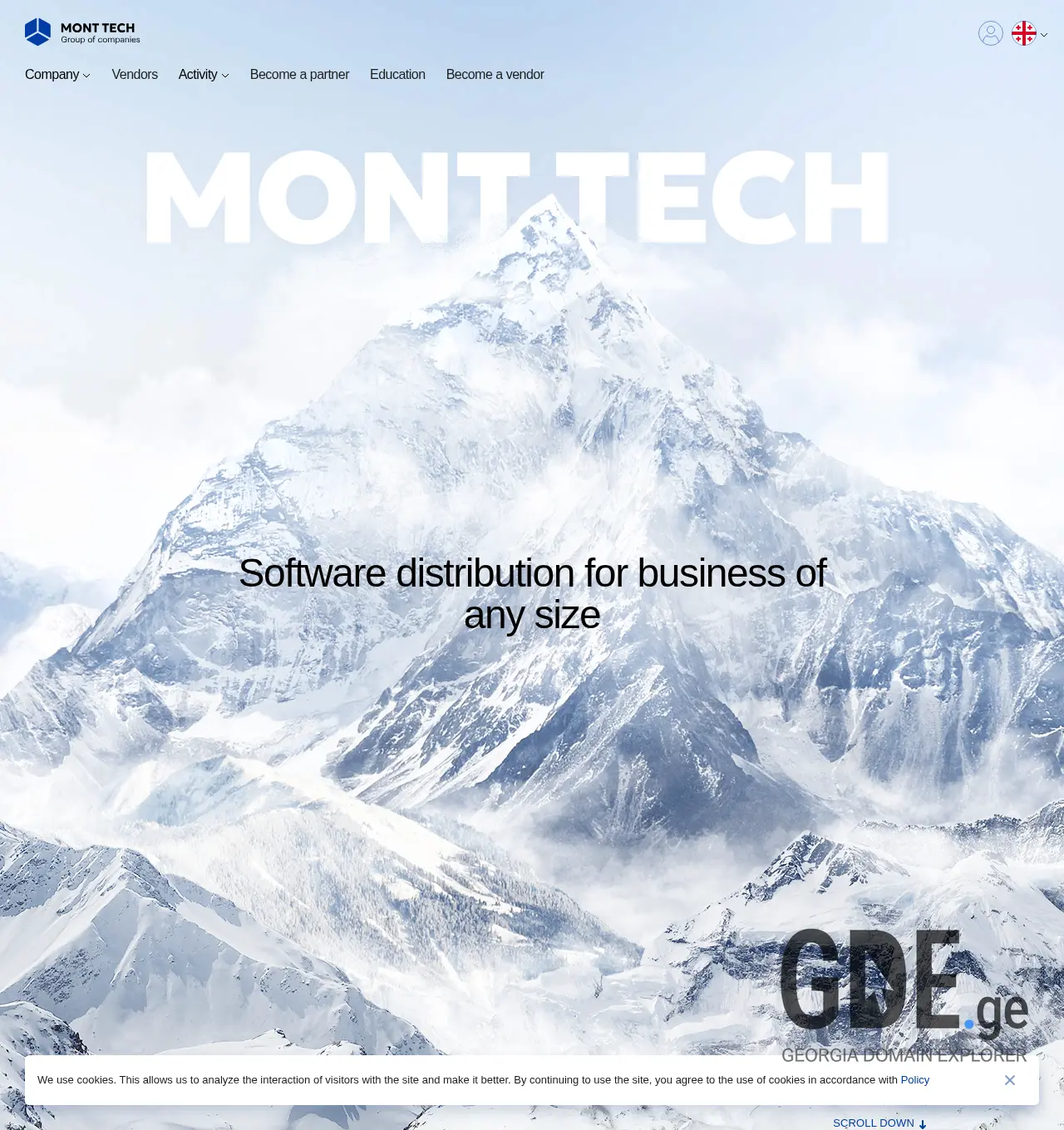 Screenshot of the site mont.ge at 2025-12-01