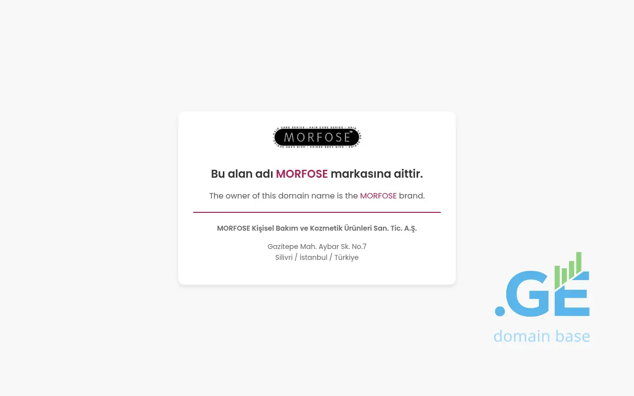 Screenshot of the site morfose.ge