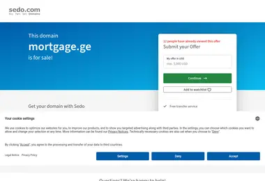 Screenshot of mortgage.ge