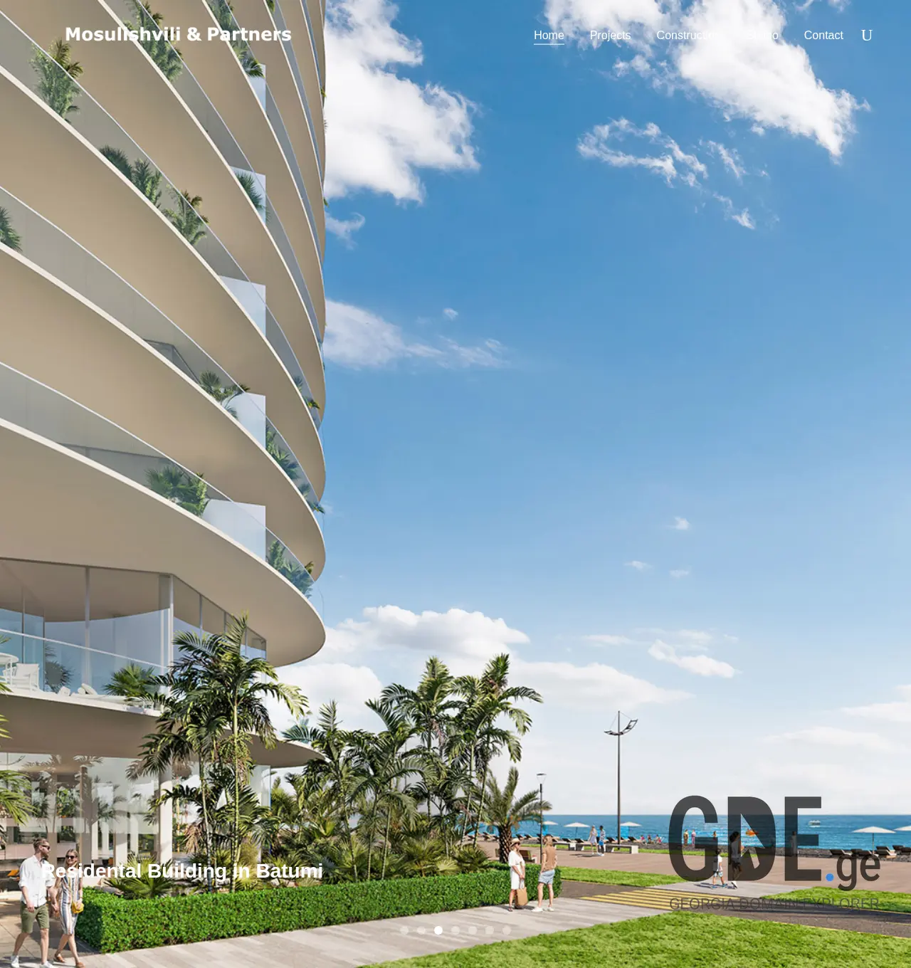 Screenshot of the site mosulishvili.ge at 2025-12-02