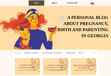 Screenshot of motheringeorgia.ge