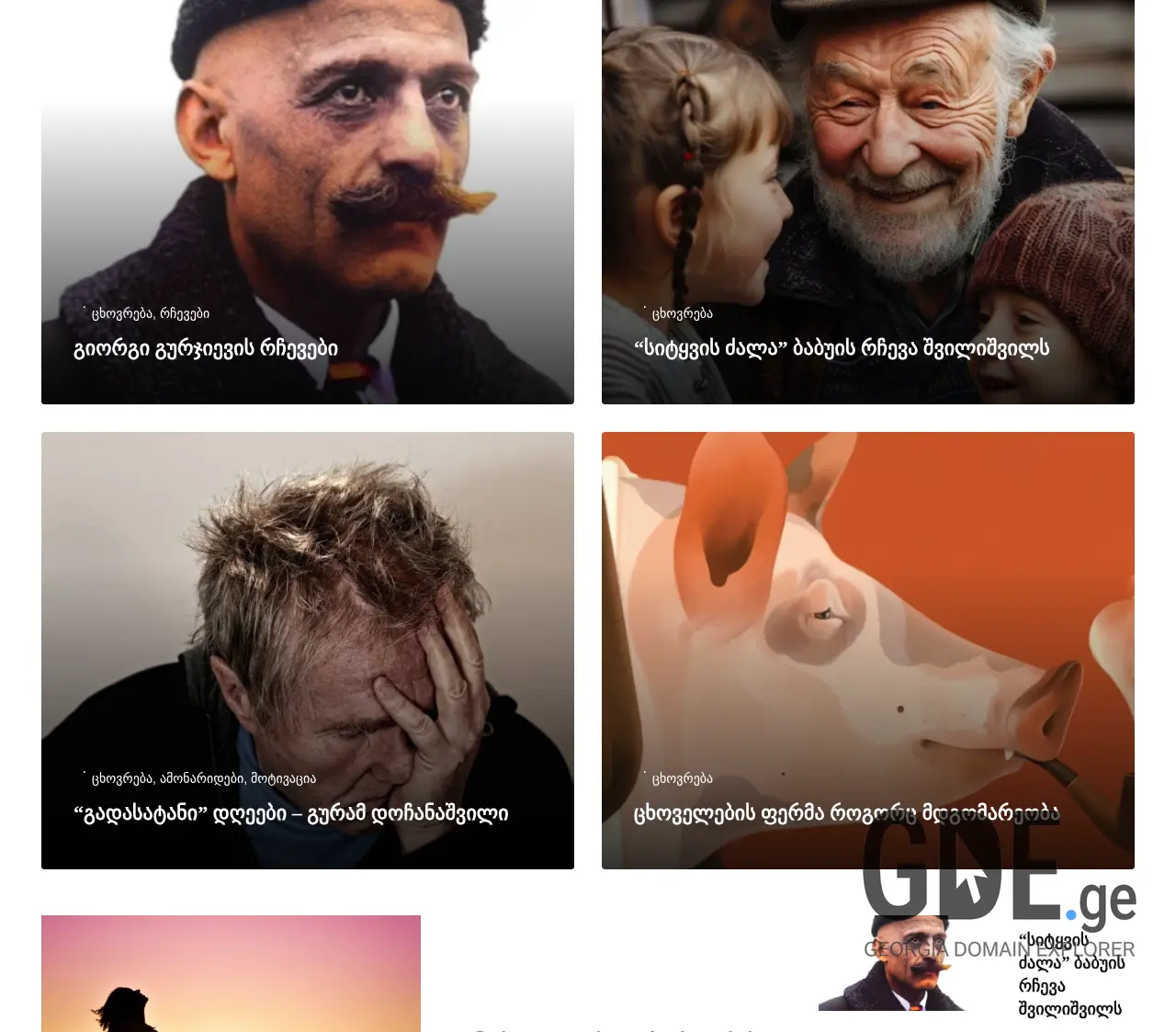 Screenshot of the site motivi.ge at 2025-12-11