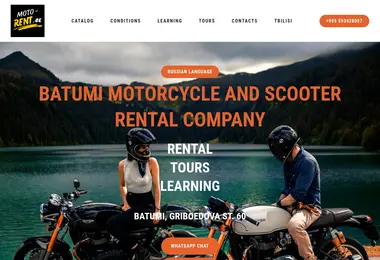 Screenshot of moto-rent.ge