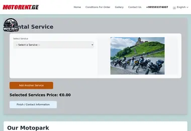 Screenshot of motorent.ge
