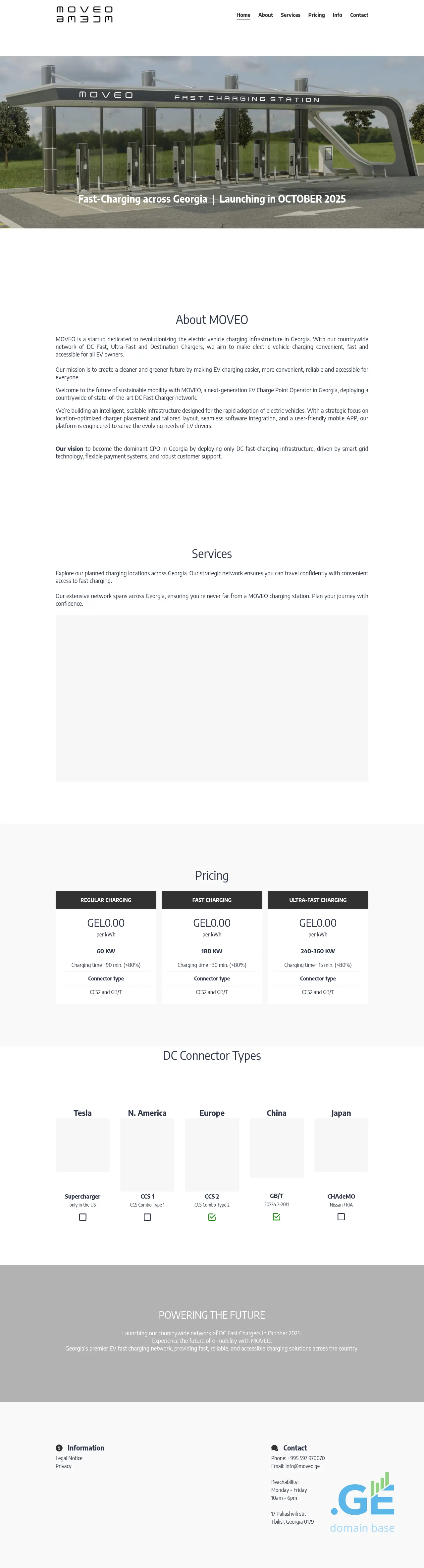Screenshot of the site moveo.ge