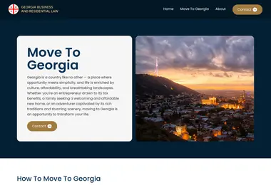 Screenshot of movetogeorgia.ge