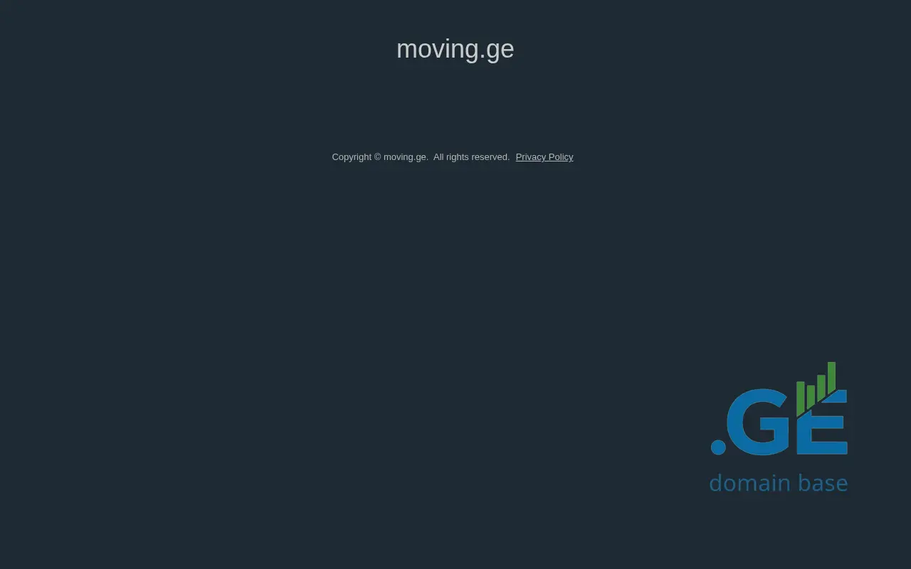 Screenshot of the site moving.ge