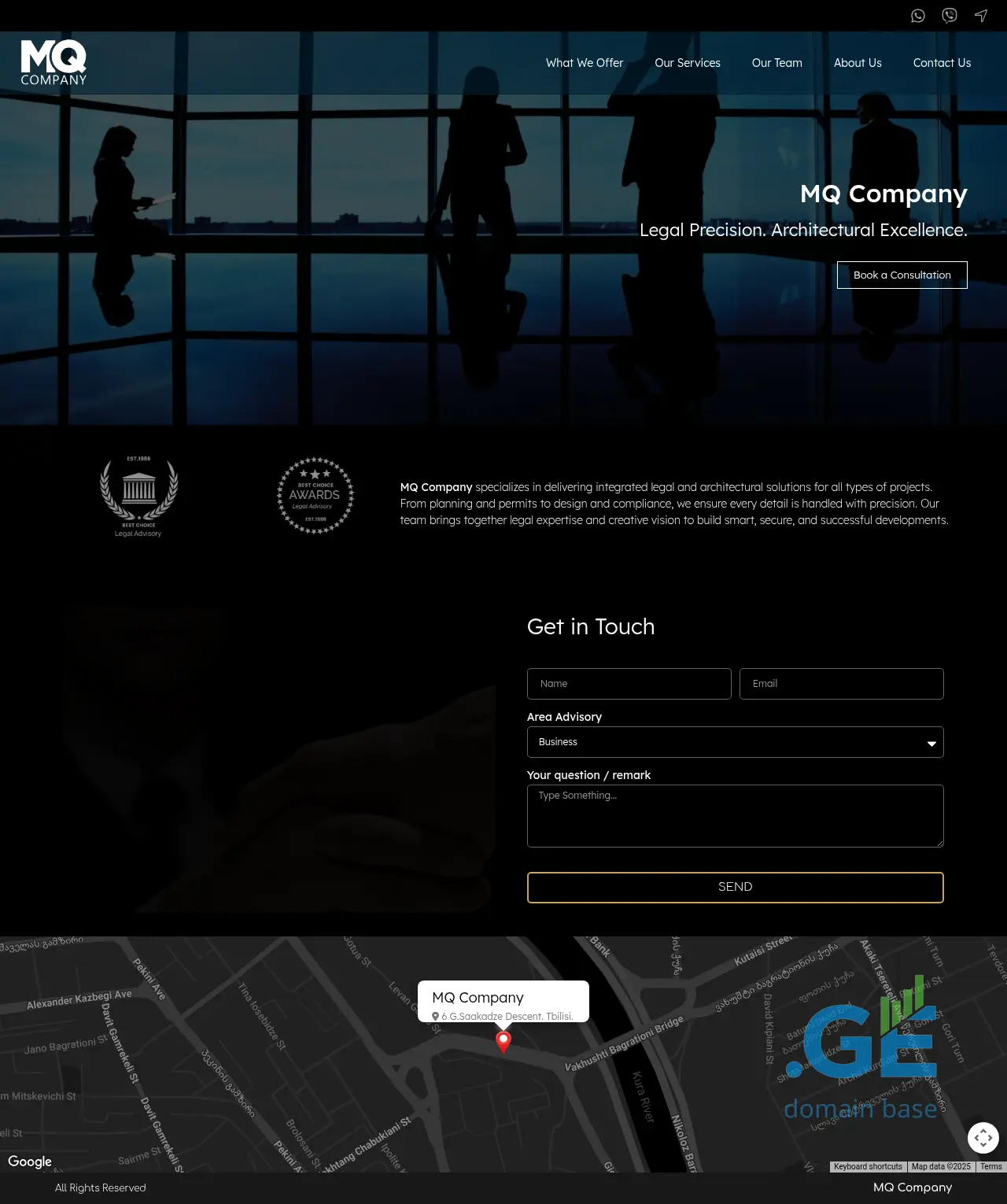 Screenshot of the site mqcompany.ge