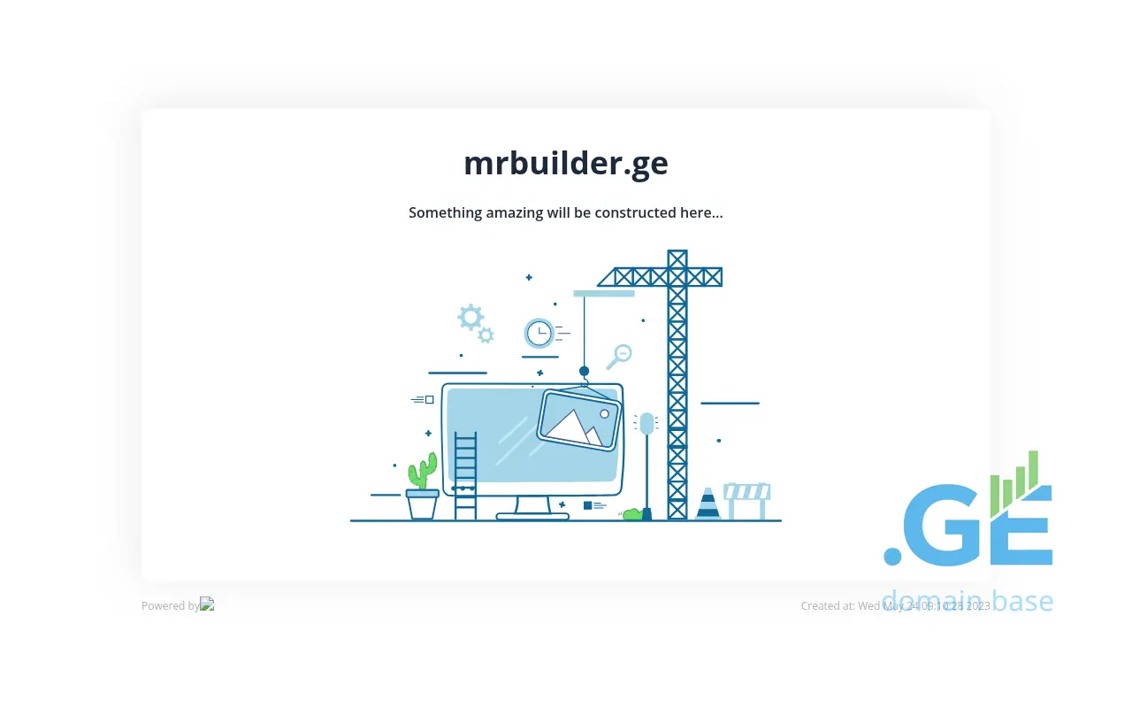 Screenshot of the site mrbuilder.ge