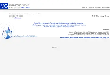 Screenshot of mrg.ge