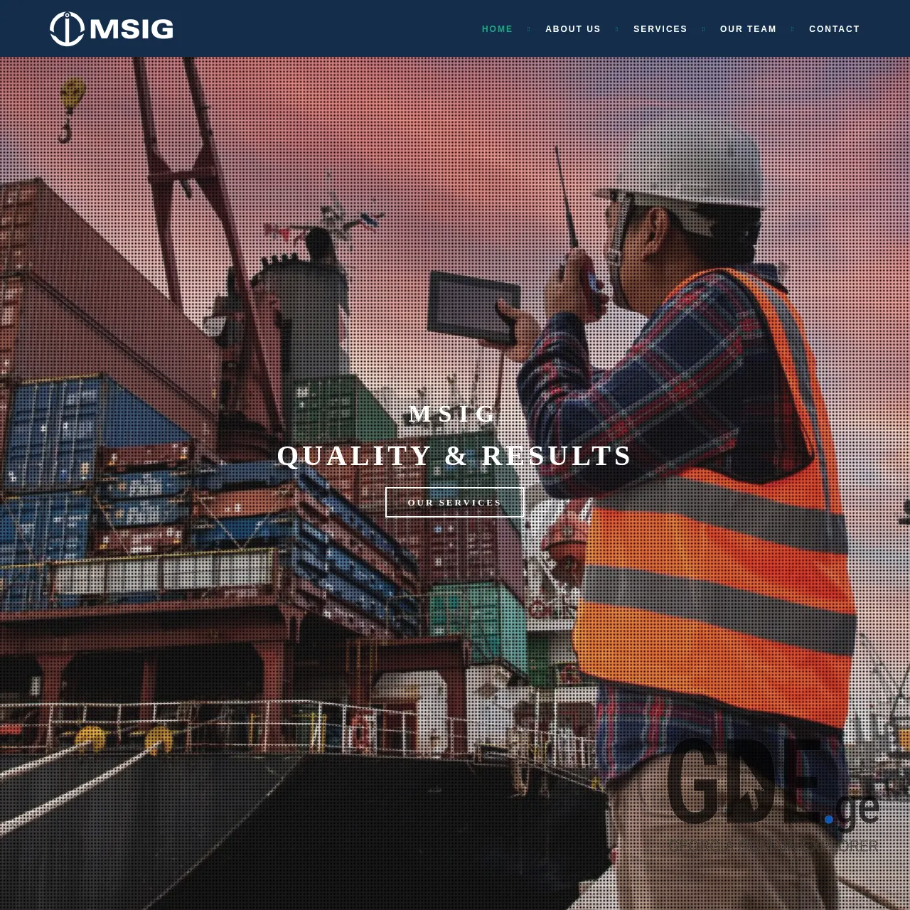 Screenshot of the site msig.ge at 2025-12-12