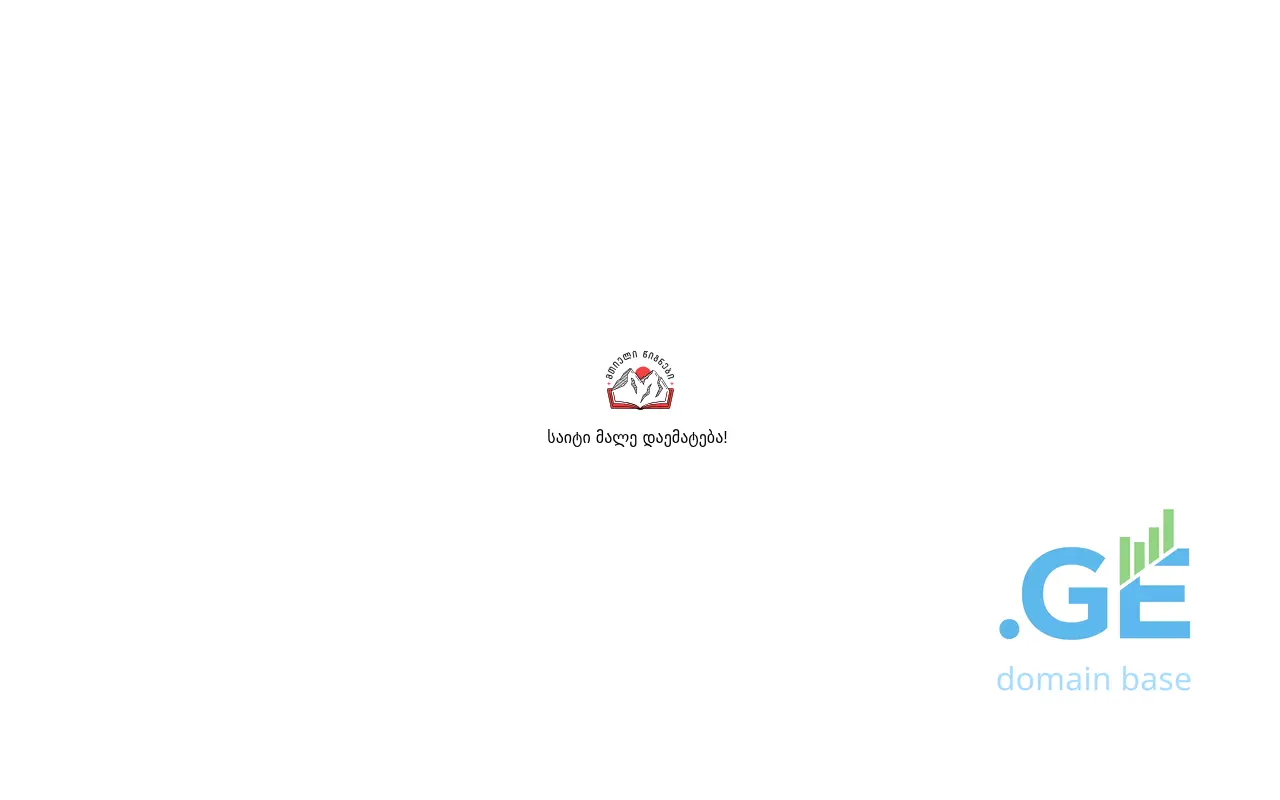 Screenshot of the site mtielitsignebi.ge