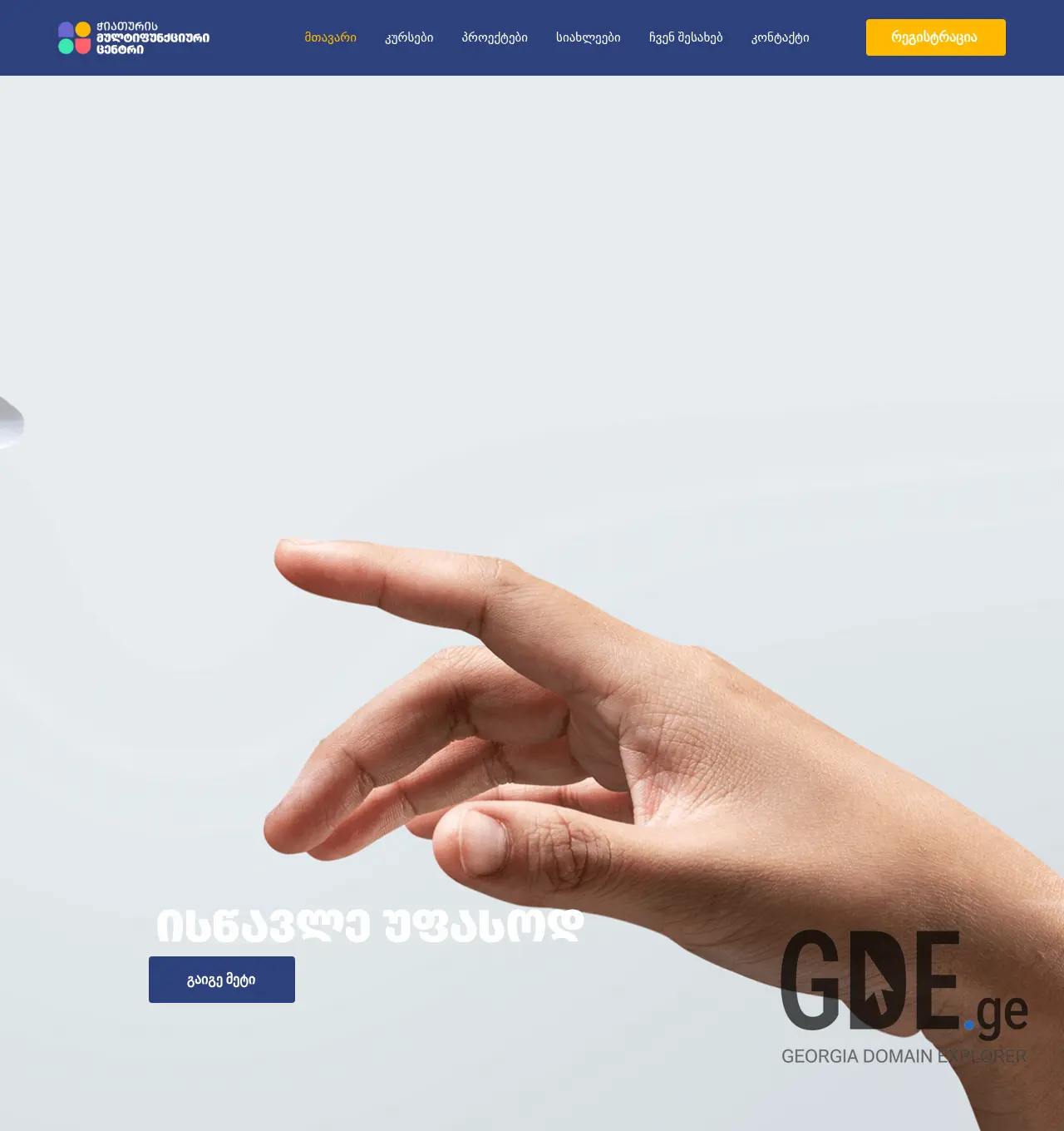 Screenshot of the site multichiatura.ge at 2025-12-06