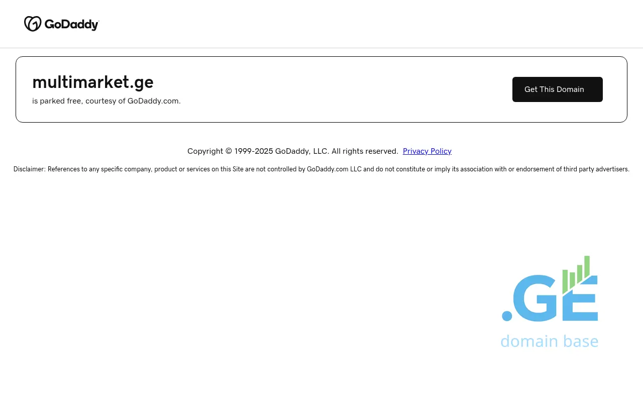 Screenshot of the site multimarket.ge