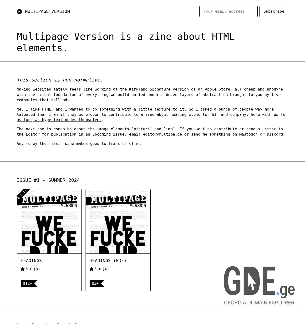 Screenshot of the site multipa.ge at 2025-12-03