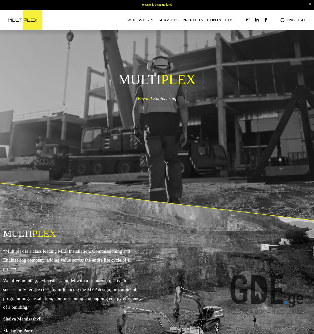 Screenshot of the site multiplex.ge at 2025-12-03