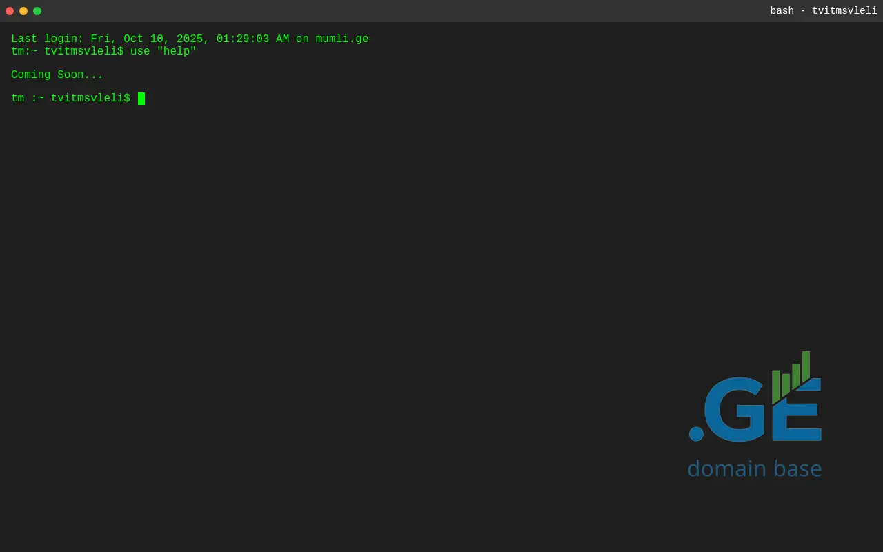 Screenshot of the site mumli.ge