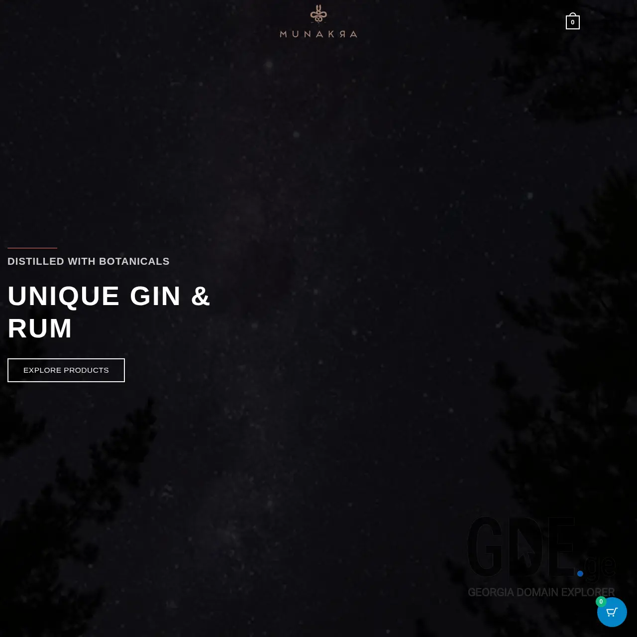 Screenshot of the site munakra.ge at 2026-01-03