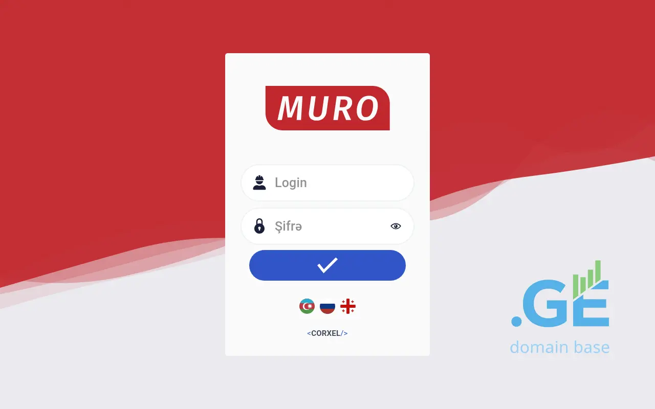 Screenshot of the site muro.ge