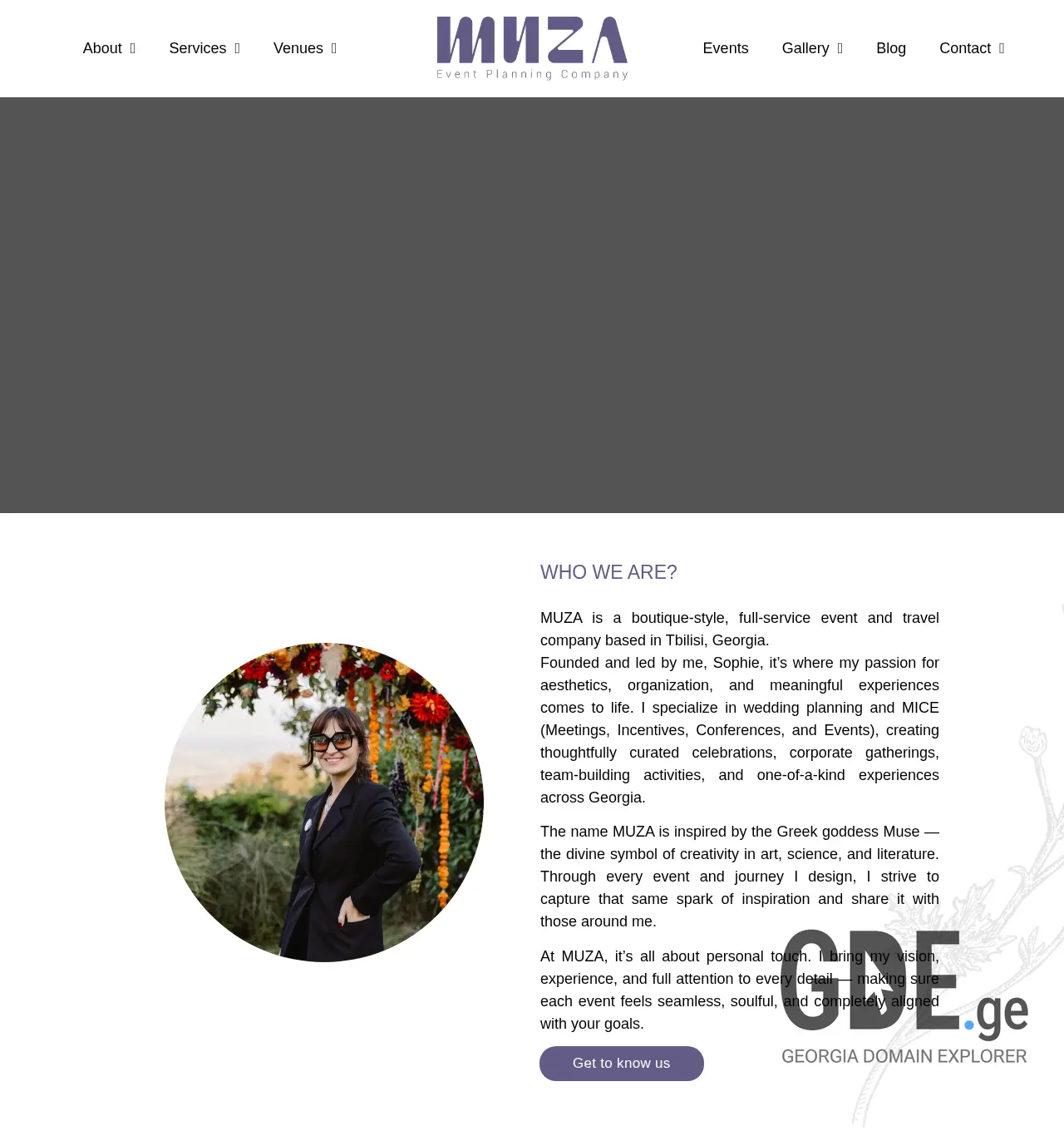 Screenshot of the site muza.ge at 2025-11-29