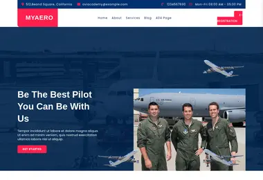 Screenshot of myaero.ge