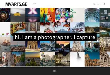 Screenshot of myarts.ge