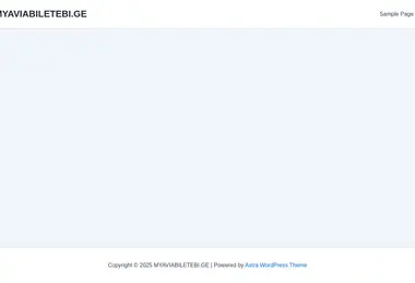 Screenshot of myaviabiletebi.ge