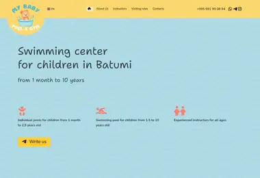 Screenshot of mybabypool.ge