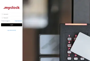 Screenshot of myclock.ge
