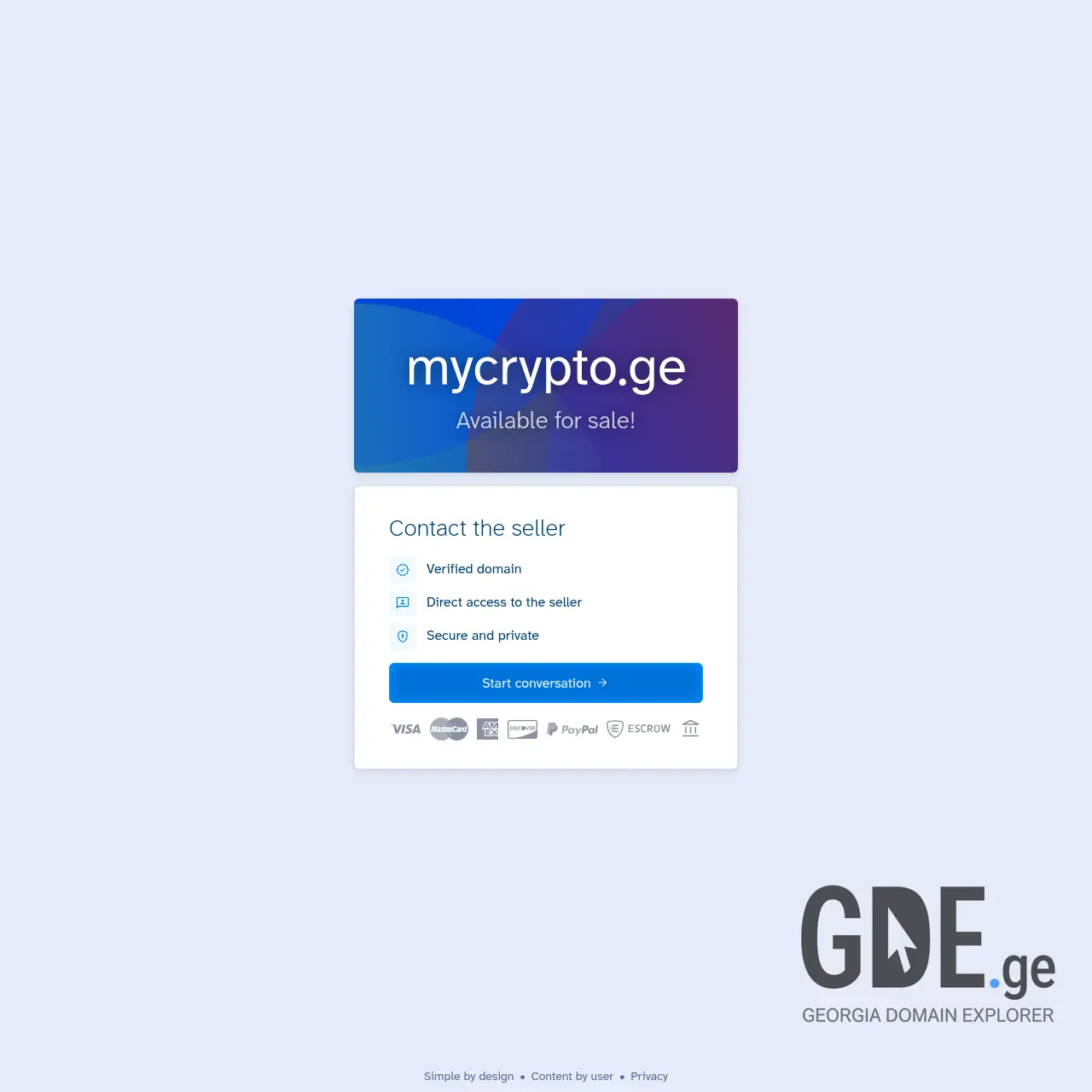 Screenshot of the site mycrypto.ge at 2025-12-14