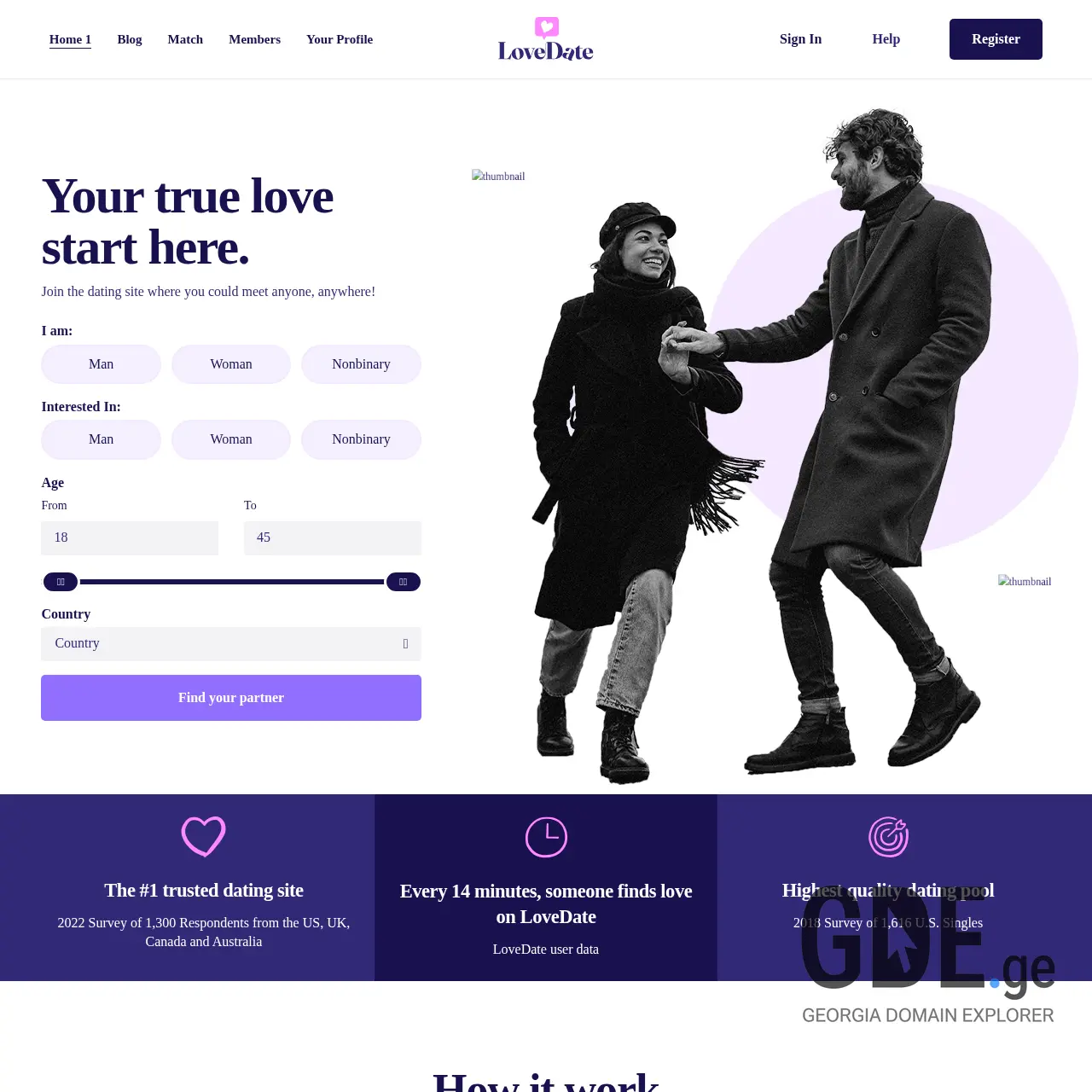 Screenshot of the site mydate.ge at 2025-12-11