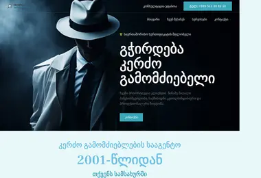 Скриншот mydetective.ge