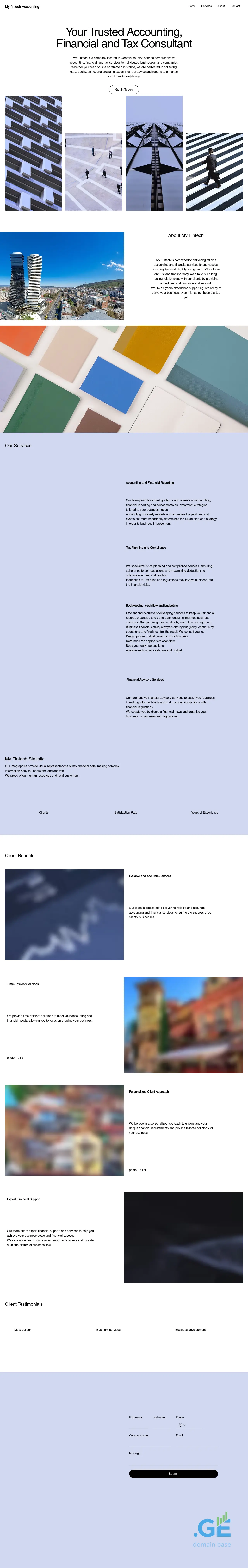 Screenshot of the site myfintech.ge