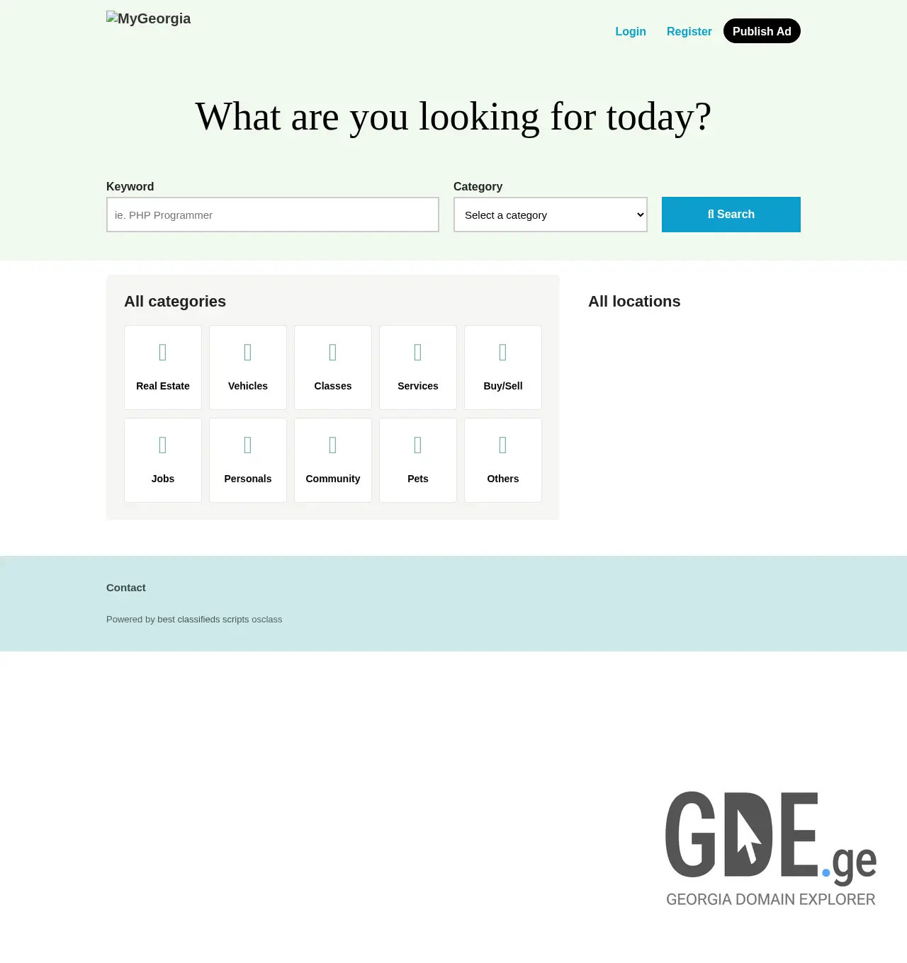 Screenshot of the site mygeorgia.ge at 2025-11-29