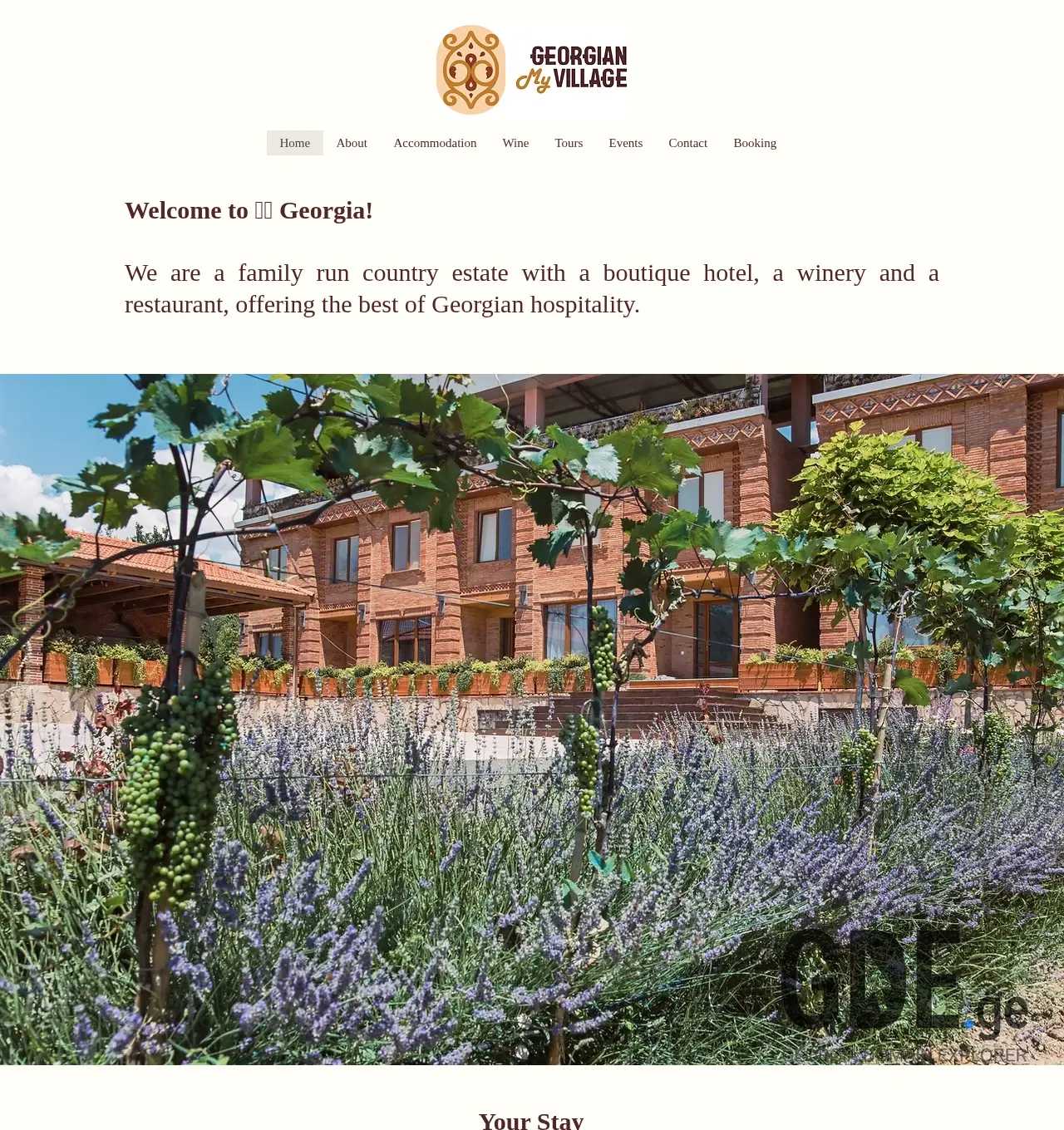 Screenshot of the site mygeorgianvillage.ge at 2025-12-03
