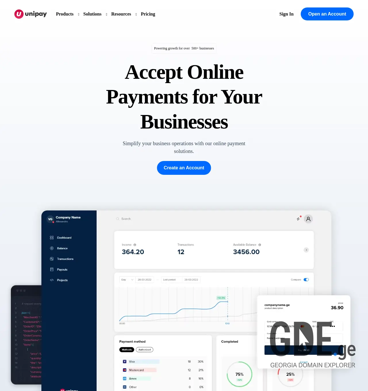 Screenshot of the site mygold.ge at 2025-12-01