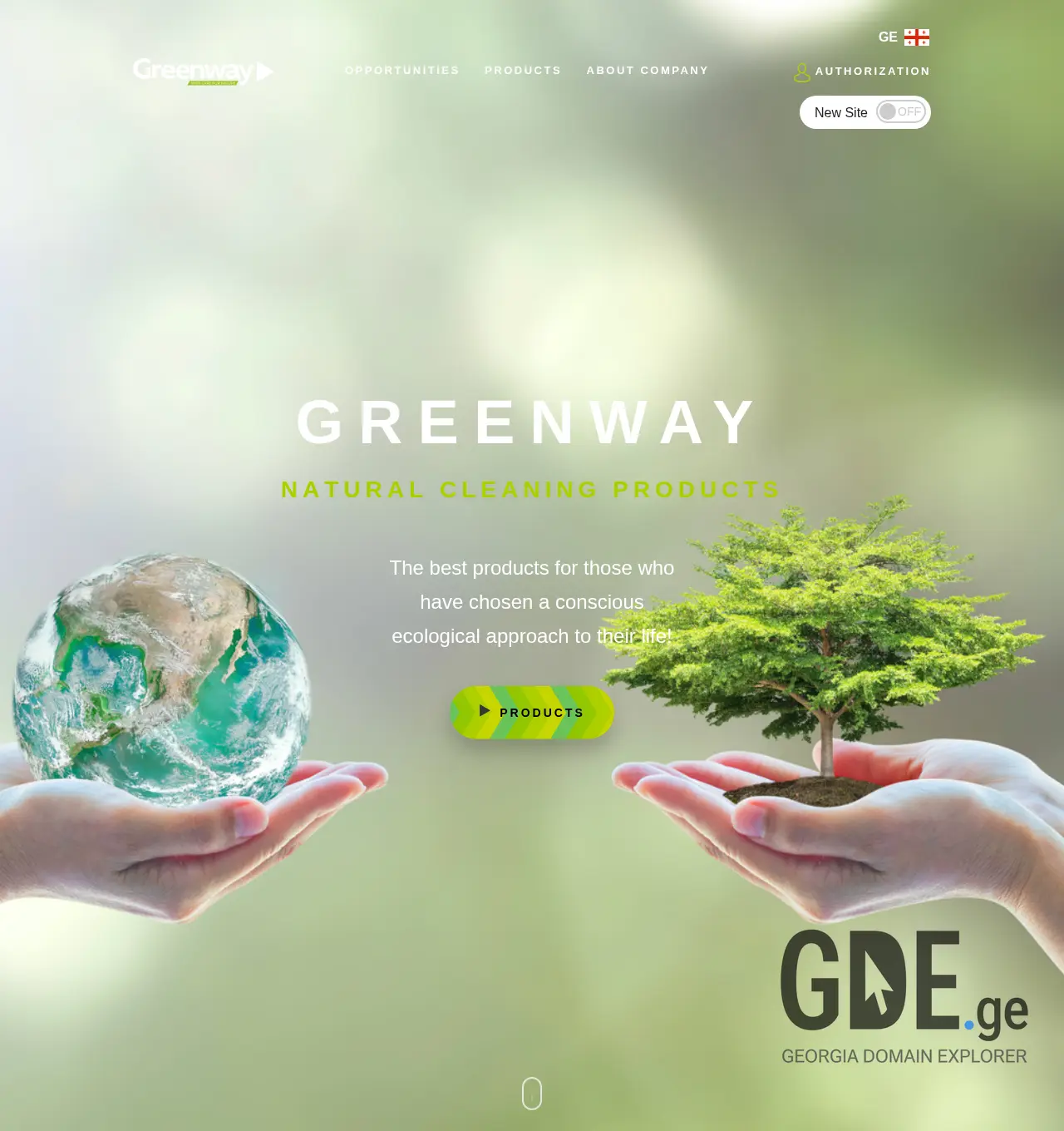 Screenshot of the site mygreenway.com.ge at 2025-11-30